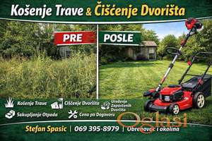 🌿 KOŠENJE TRAVE I ČIŠĆENJE DVORIŠTA – OBRENOVAC I OKOLINA 🌿